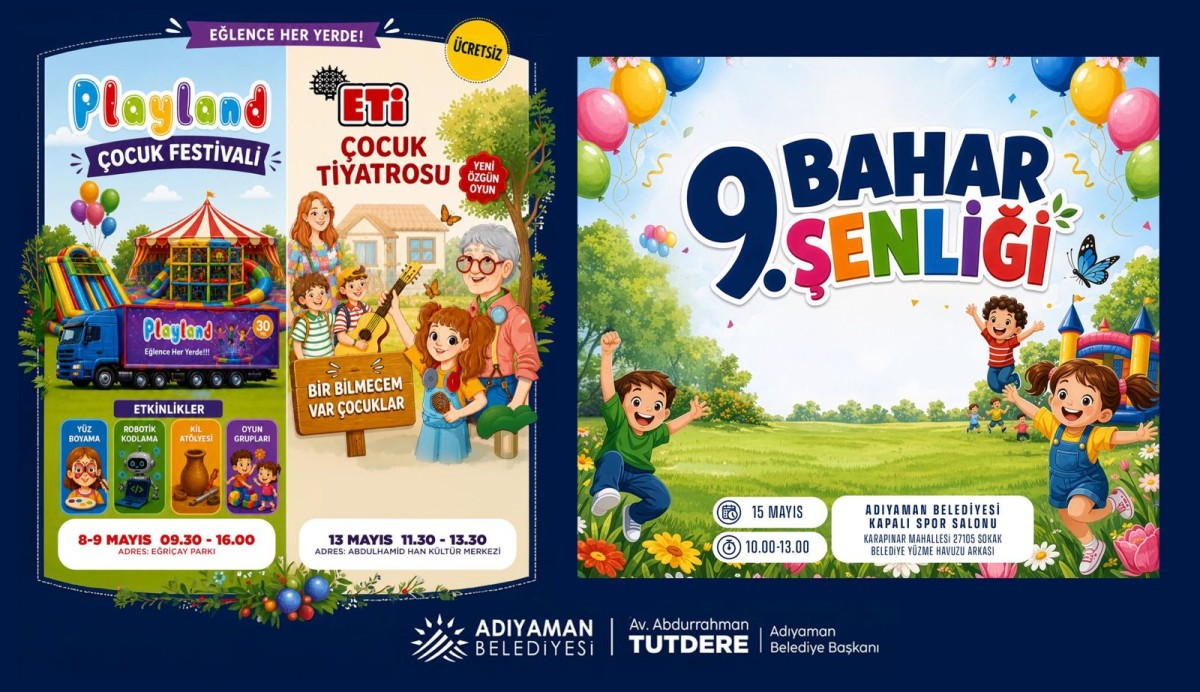 Adıyaman Belediyesi 9. Bahar Şenlikleri Başlıyor