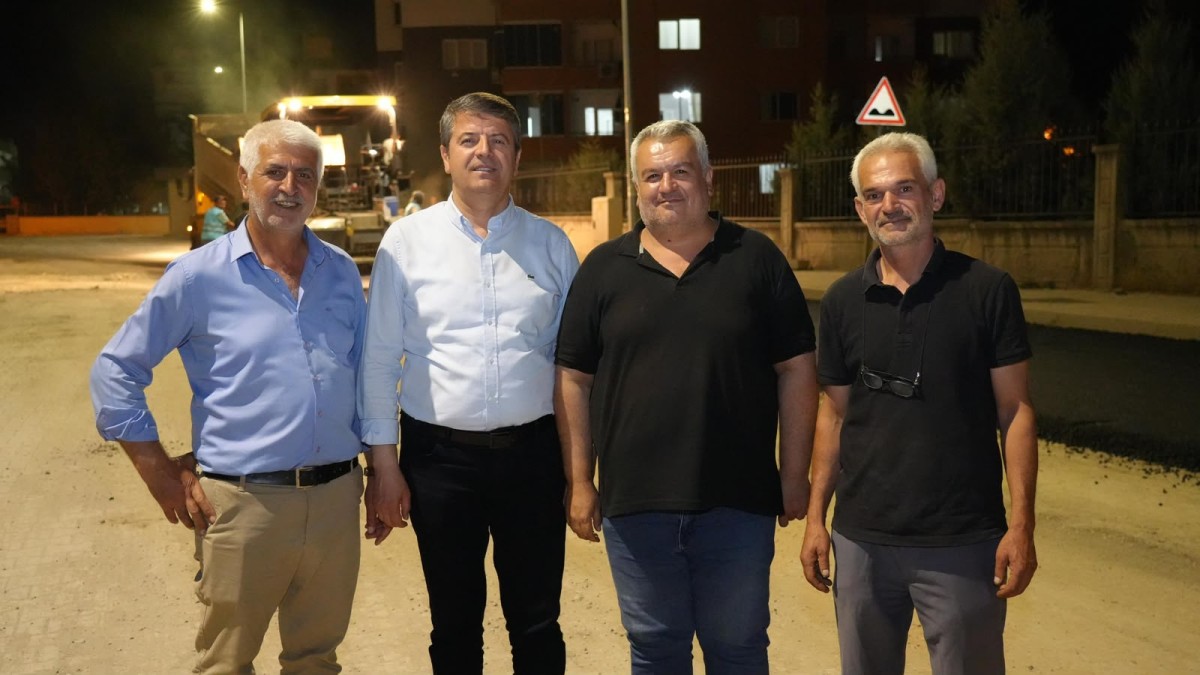 Toz ve Çamur Tarih Oldu, Mara İle Musalla Asfalta Kavuştu Başkan Tutdere Gece Yarısına Kadar Çalışmaları Denetledi