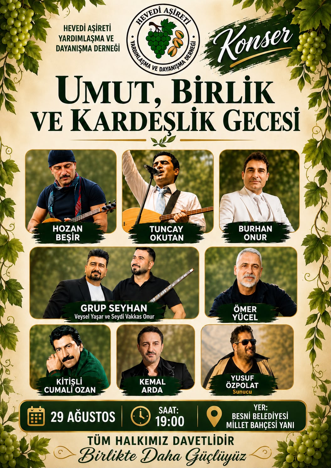 Hevedi Aşireti Umut, Birlik ve Kardeşlik Gecesinde Buluşuyor