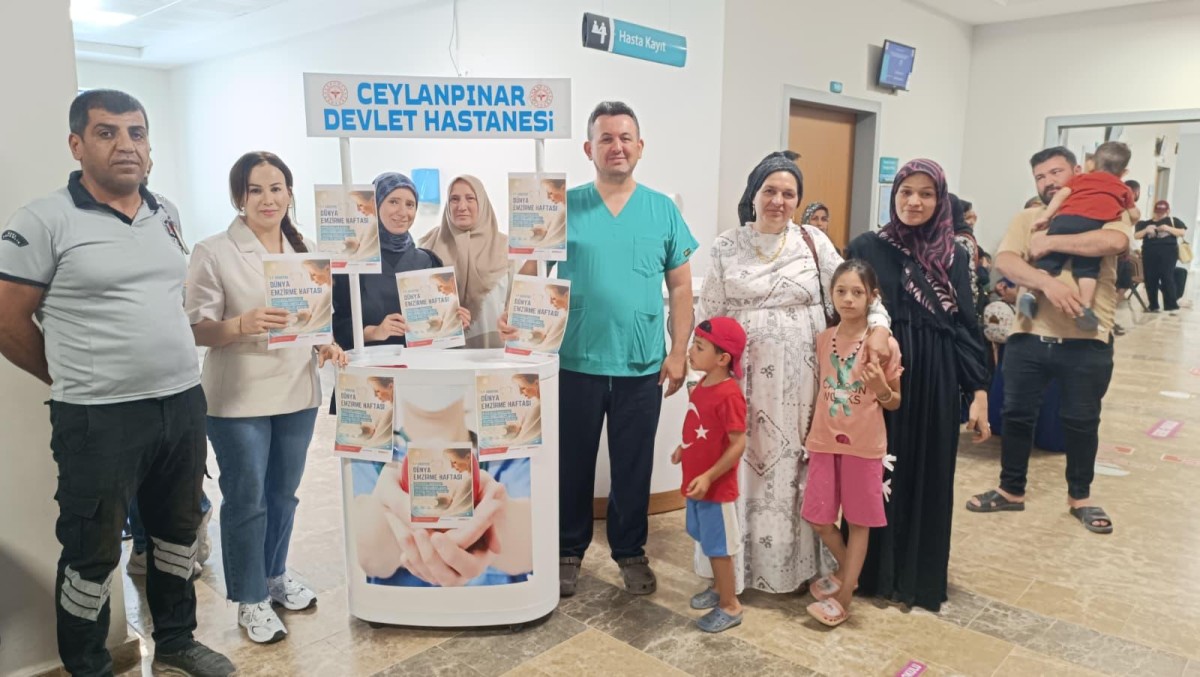 Ceylanpınar Devlet Hastanesi'nden Emzirme Haftası'na Farkındalık Etkinliği