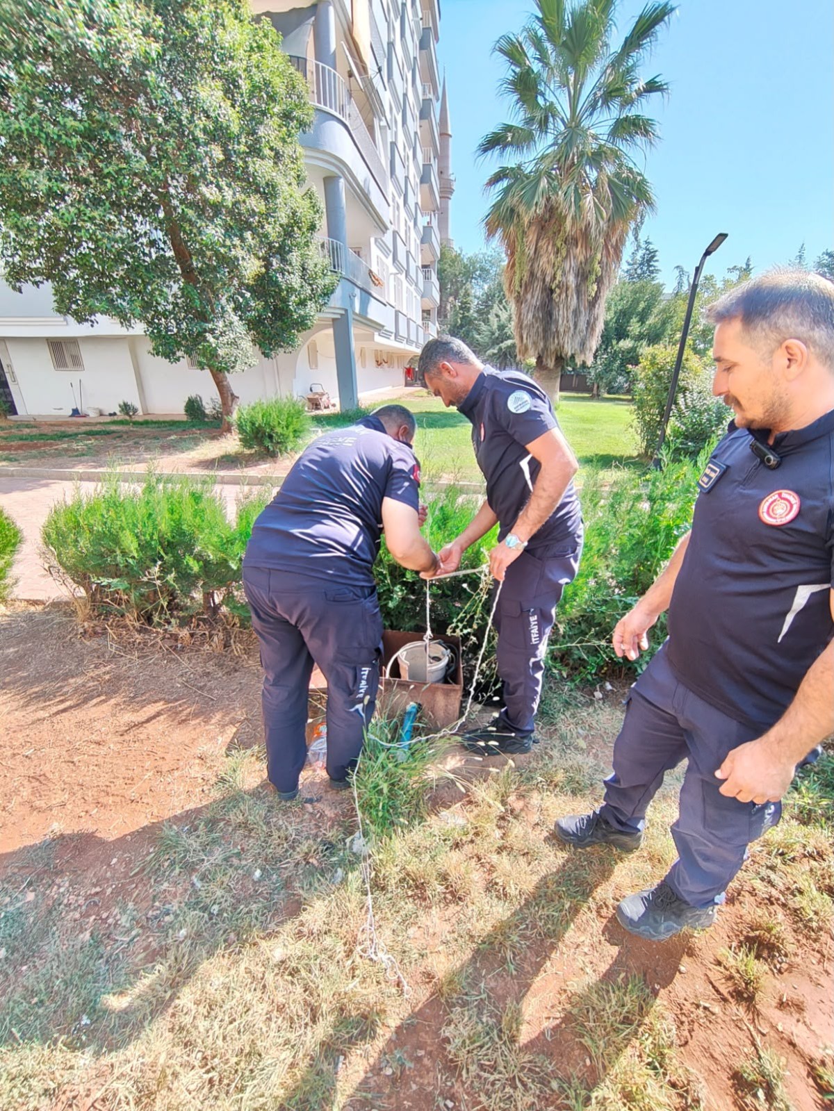 Adıyaman Belediyesi İtfaiyesi Yavru Kedi İçin Seferber Oldu