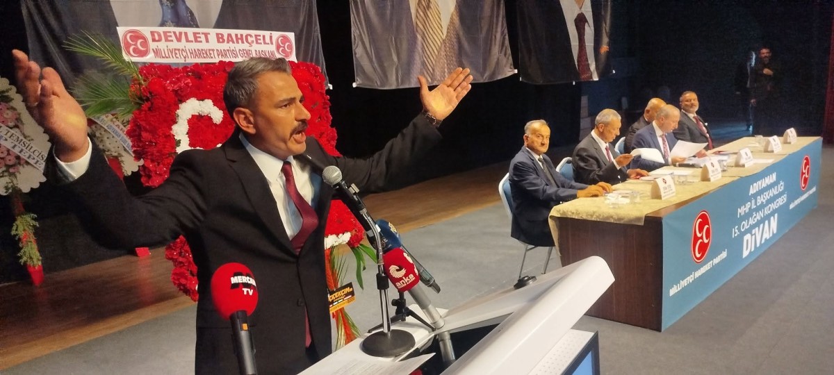 MHP Adıyaman İl Kongresi’nde Ali Önat Güven Tazeledi Terörsüz Türkiye Hedefiyle Yeni Dönem