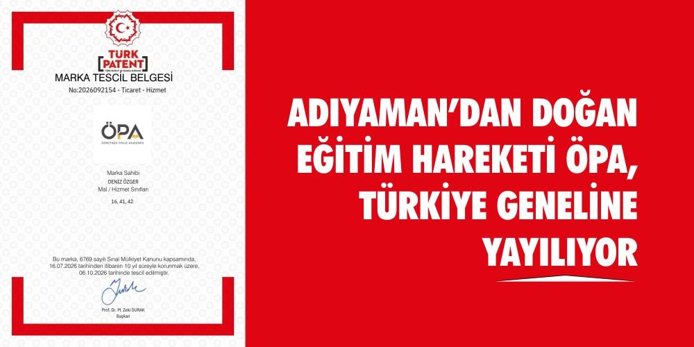 Adıyaman’da Kurulan ÖPA Türkiye’ye Açılıyor